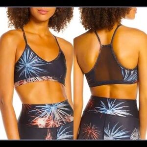 Good American plus size barley there fireworks racer back sports bra 2X